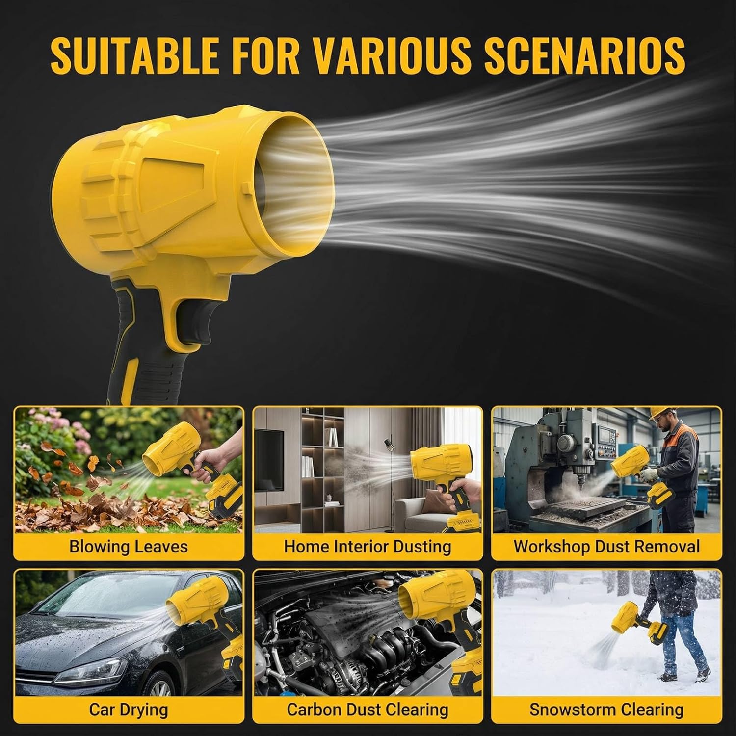 Wireless Blower Brushless Turb - Dryer Car Blower recension och pris