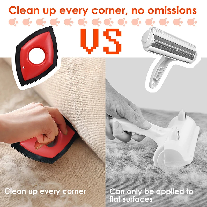 4 Modes Pet Hair Remover Comb  - Seat Cleaner Fabric recension och pris