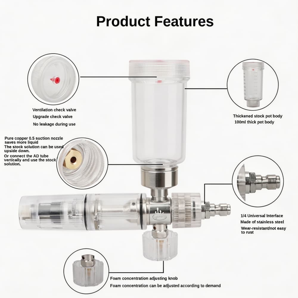 Foam Spray Gun Adjustable 100m - Foam Cannon Car Wash recension och pris