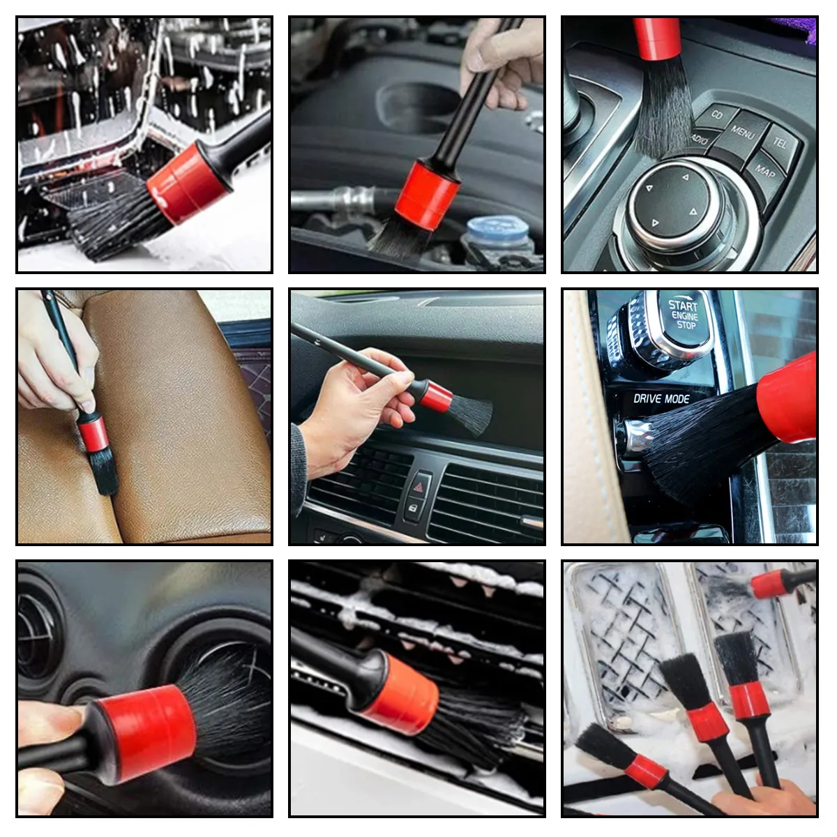 126-Piece Car Detail Cleaning  - Dirt Brush Interior recension och pris