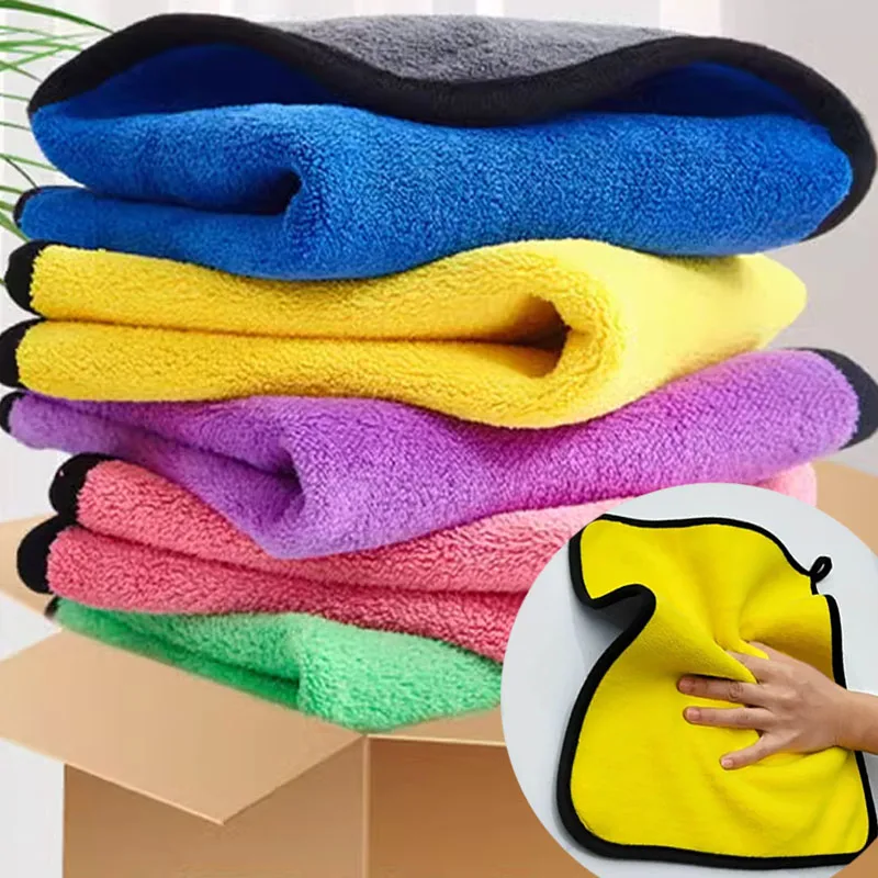 1/5pcs Thicken Car Microfiber  - Microfiber Towel Detailing recension och pris