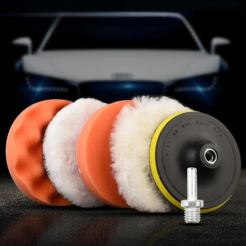6pcs/set Car Polishing Sponge  - Polish Pad Set Buffer recension och pris