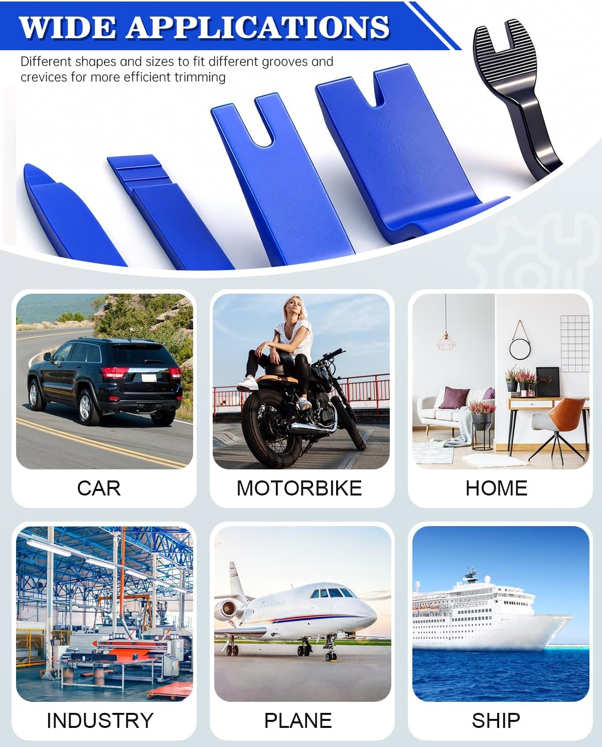 8pcs Car Hand Tool Set Car Dis - Trim Restorer Plastic recension och pris
