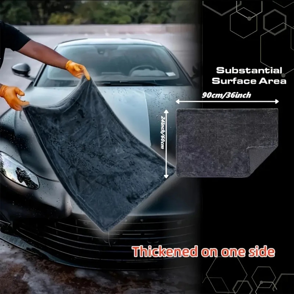 Oversized Dark Gray Car Microf - Microfiber Towel Detailing recension och pris