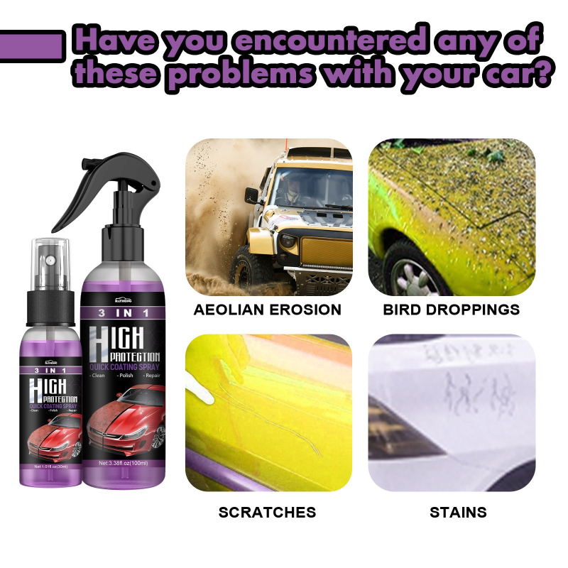 3 IN 1 Car Ceramic Coating Spr - Car Wax Ceramic Coating recension och pris