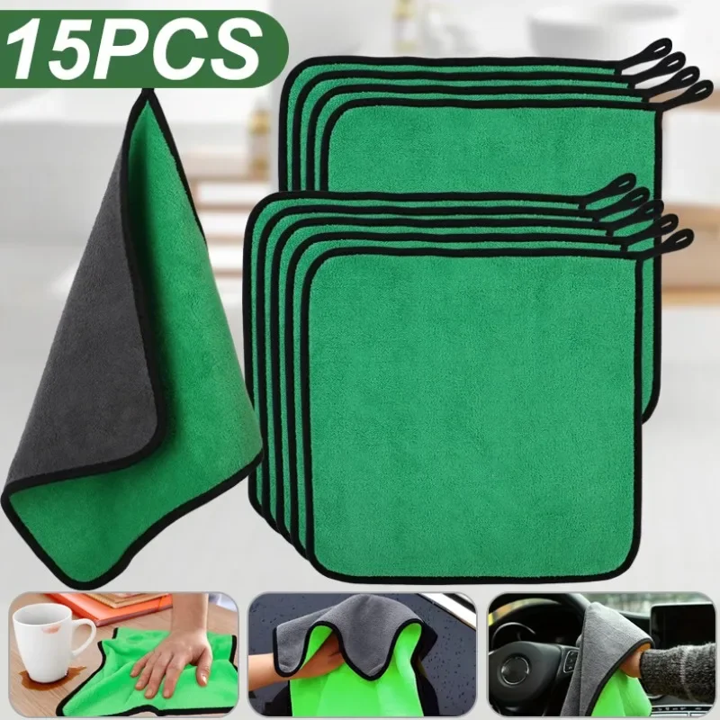 5/15pcs Microfiber Cleaning To - Microfiber Towel Detailing recension och pris